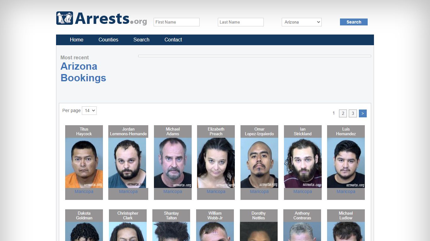 Arizona Arrests and Inmate Search